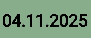 Дата заметки или записки